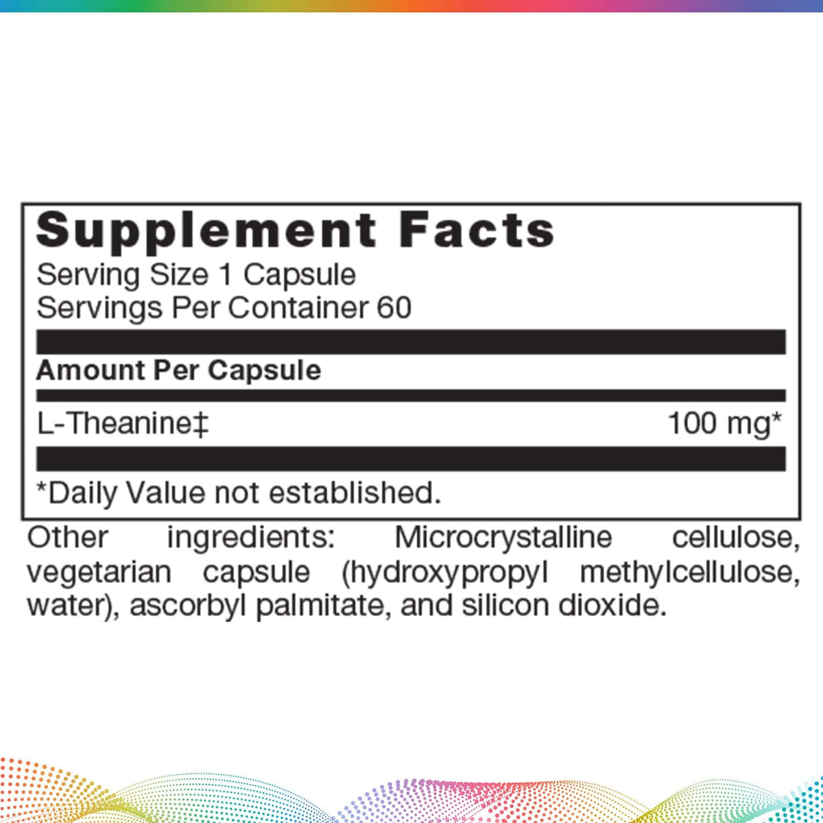 New Beginnings L-Theanine 100mg – 60 Capsules – image 2