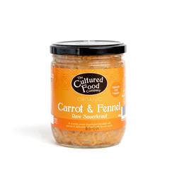 Organic Carrot & Fennel Sauerkraut 400g, The Cultured Food Company