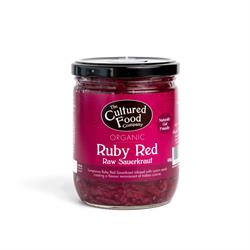 Organic Ruby Red Sauerkraut 400g, The Cultured Food Company