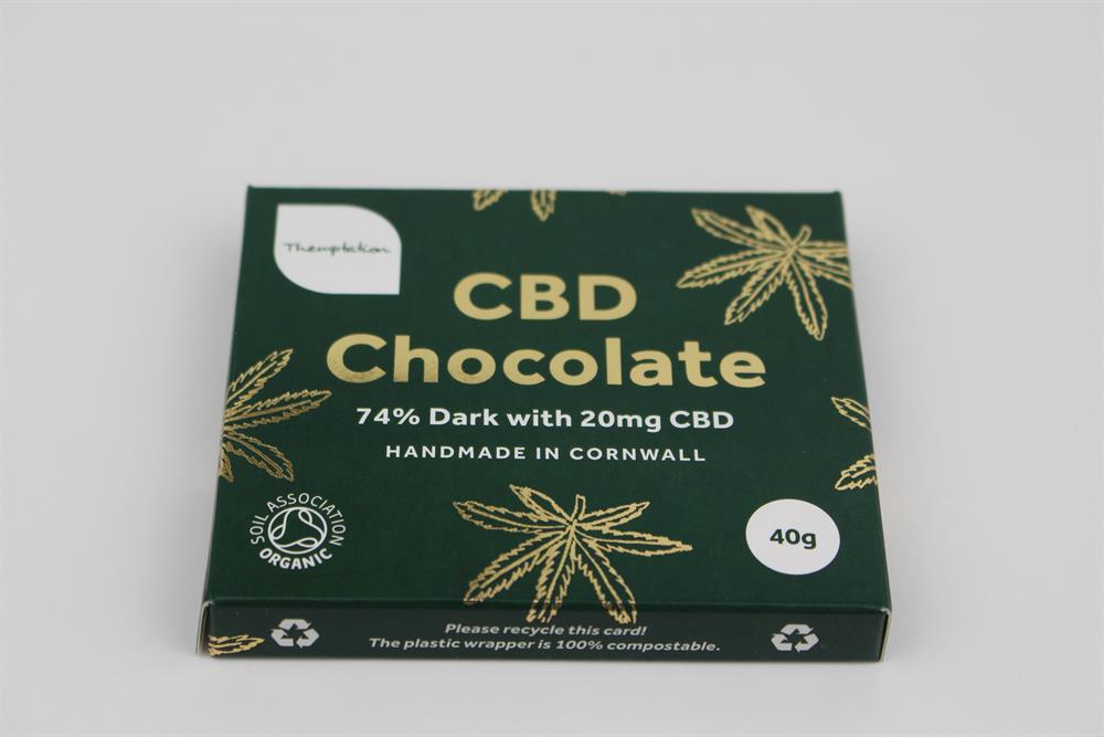 Organic Dark Chocolate 20mg CBD Oil 40g