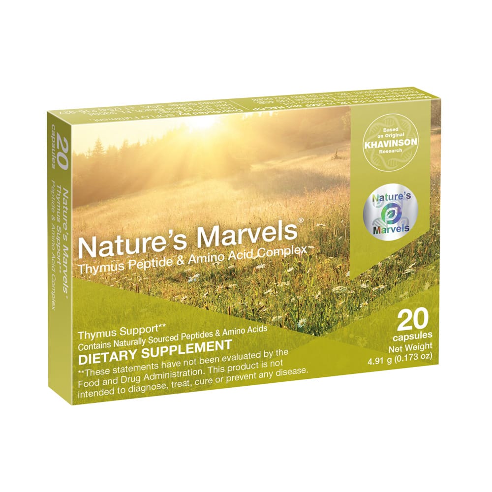 Nature's Marvels Thymus Bioregulator – 20 Capsules – image 2