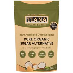 TIANA Fairtrade Organics Raw Crystallised Coconut Nectar, Tiana