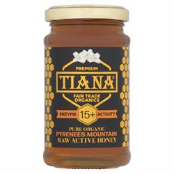 TIANA Organic Raw Active Pyrenees Mountain Honey 15+ 250g, Tiana