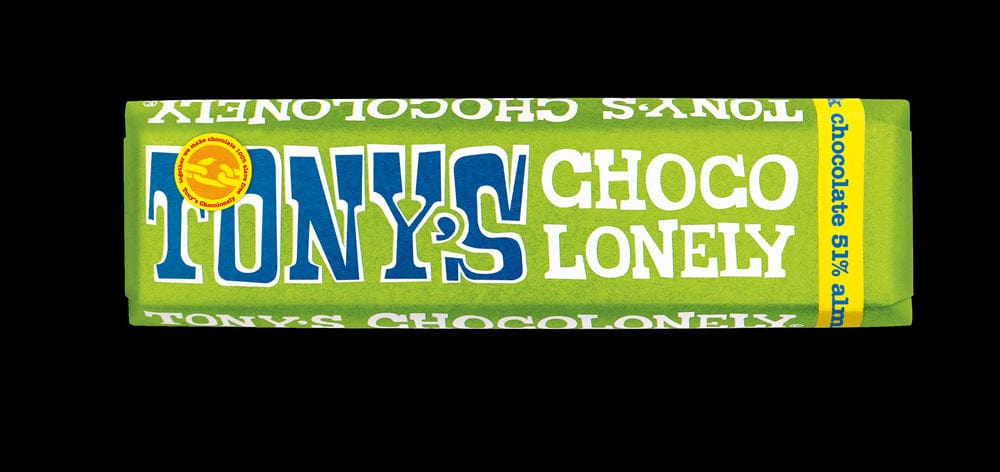 Tonys Chocolonely Dark Chocolate 51% Almond Sea Salt 47g