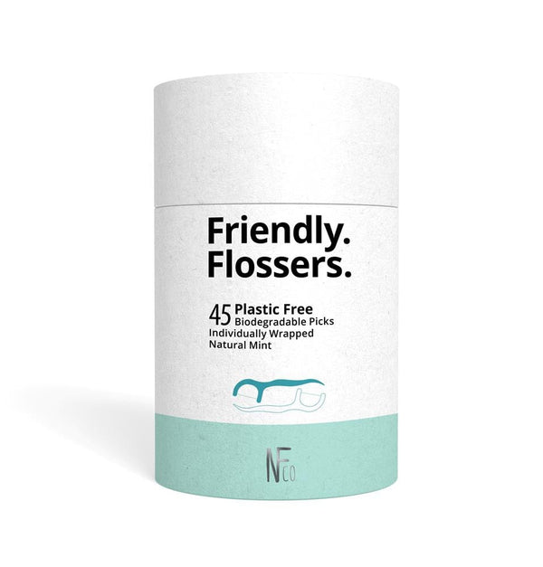 The Natural Family NFco Biodegradable Friendly Floss Picks 25g