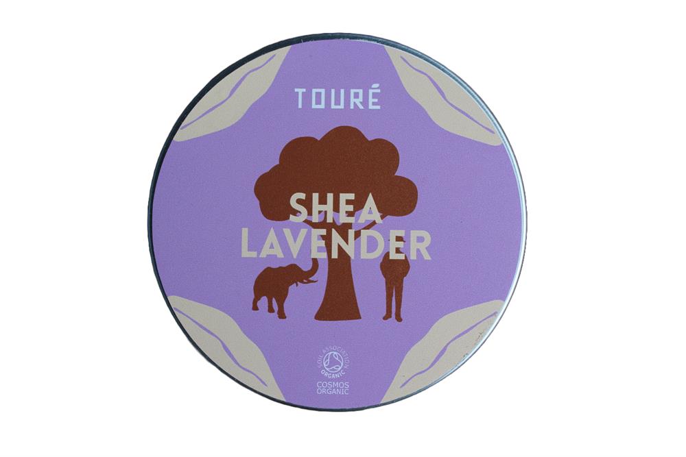 Toure Cosmetics Shea Lavender Hydratant naturel pour le corps des cheveux et le visage de 100 ml