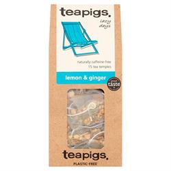 lemon & ginger 15 tea temples, Teapigs