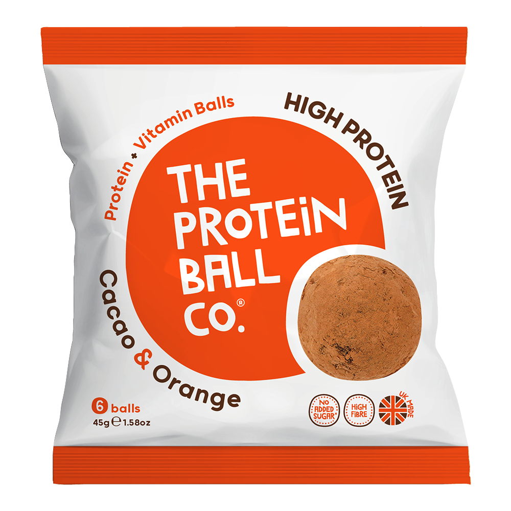 The Protein Ball Co Whey Protein Balls 10x45g Cacao & Orange