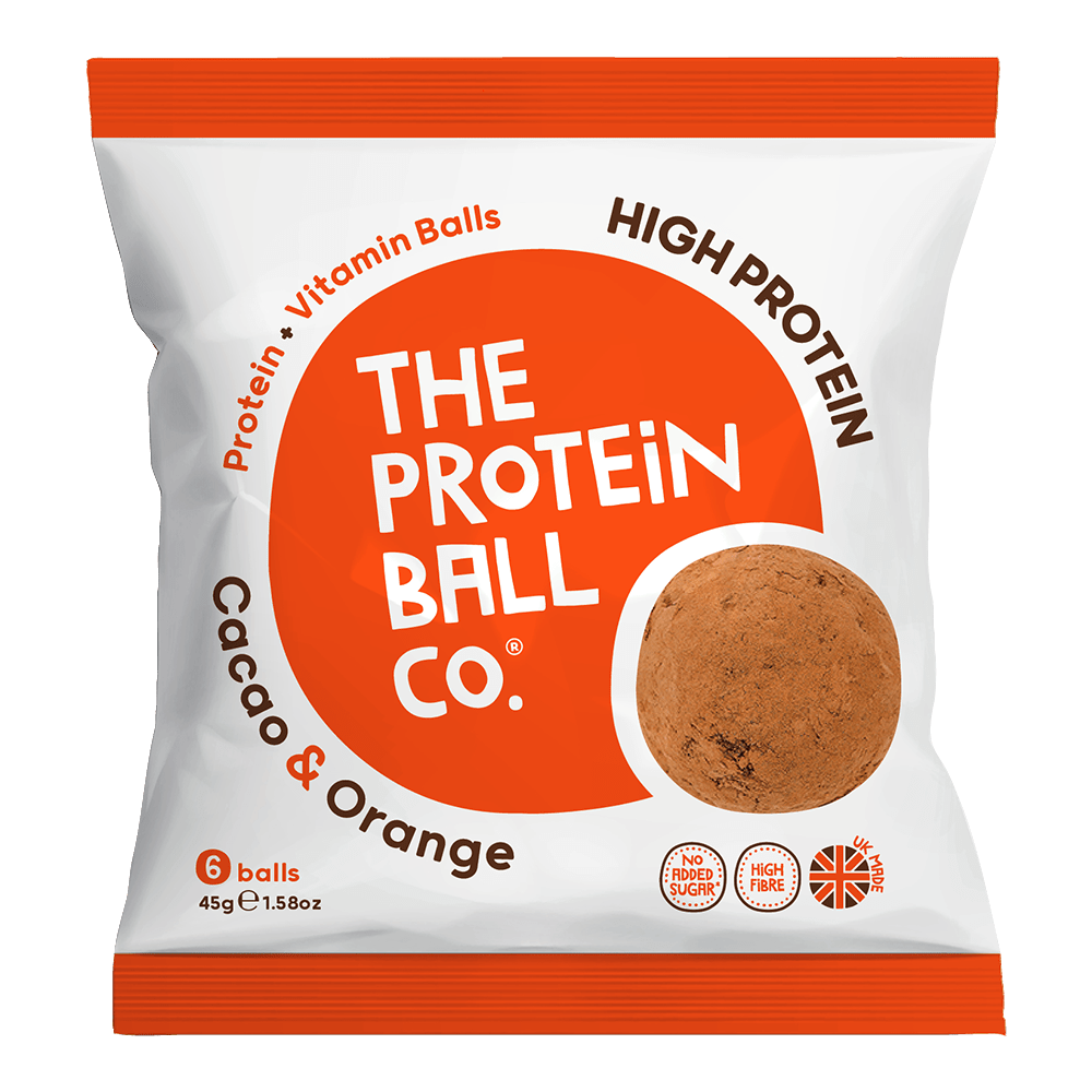 The Protein Ball Co Whey Protein Balls 10x45g Cacao & Orange