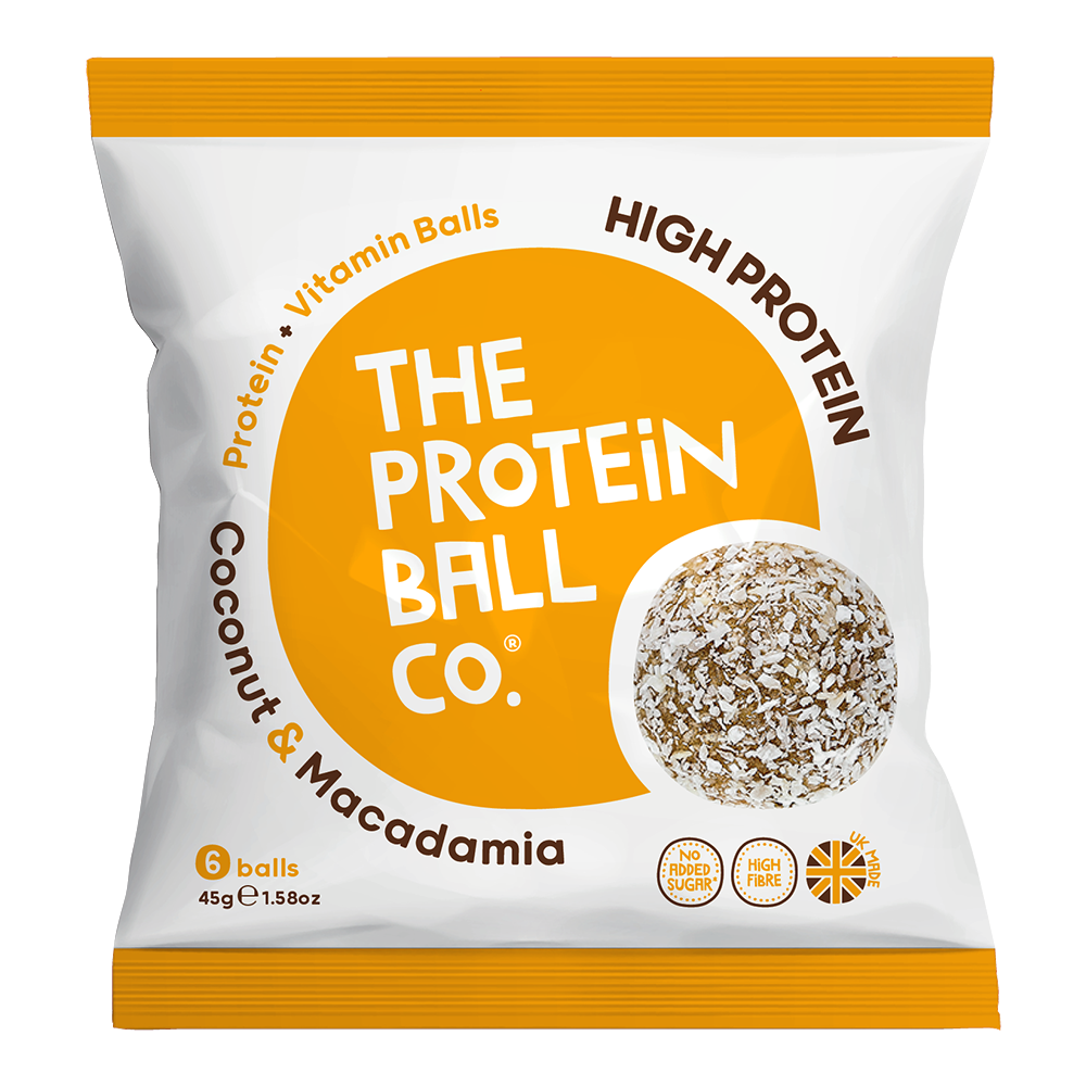 The Protein Ball Co Whey Protein Balls 10x45g Coconut & Macadamia