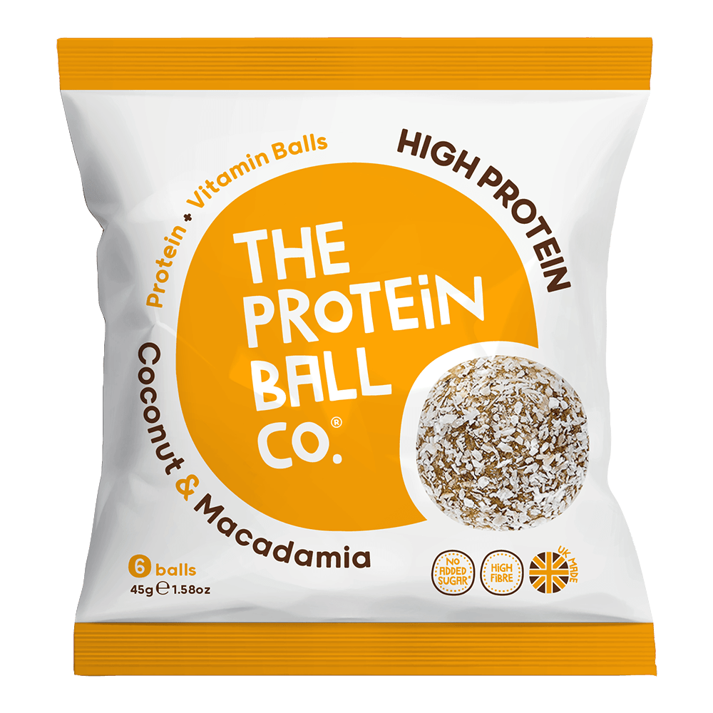 The Protein Ball Co Whey Protein Balls 10x45g Coconut & Macadamia