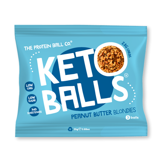 The Protein Ball Co Keto Ball Snack 20x25g Peanut Butter Blondies