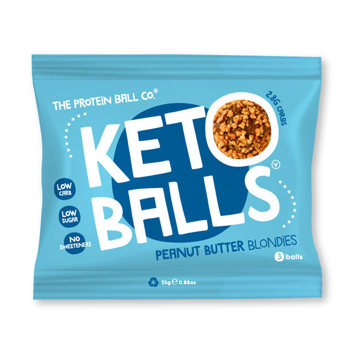 The Protein Ball Co Keto Ball Snack 20x25g Peanut Butter Blondies