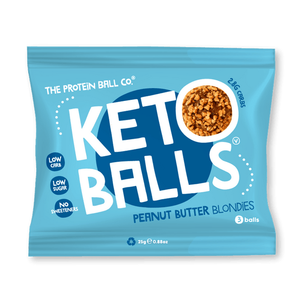 The Protein Ball Co Keto Ball Snack 20x25g Peanut Butter Blondies