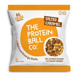 Salted Caramel Protein + Vitamin Balls Plant Protein Snack 45g, The Protein Ball Co