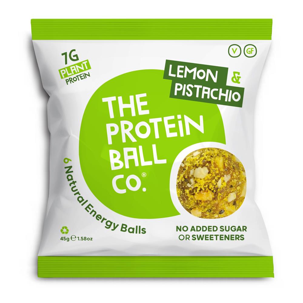 The Protein Ball Co Lemon & Pistachio Protein + Vitamin Balls (Plant Protein)