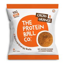 Cacao & Orange Protein + Vitamin Balls (High Protein) 45g, The Protein Ball Co