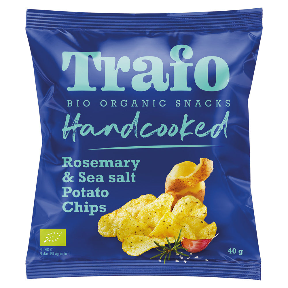 Trafo Organic Handcated Rosemary & Himalaya Salt Crisps 40g