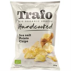 Organic Handcooked Seasalt Crisps 125g, Trafo