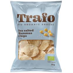 Organic Hummus Chips Seasalt 75g, Trafo