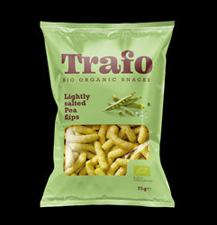 Organic Pea Flips Lightly Salted 75g, Trafo