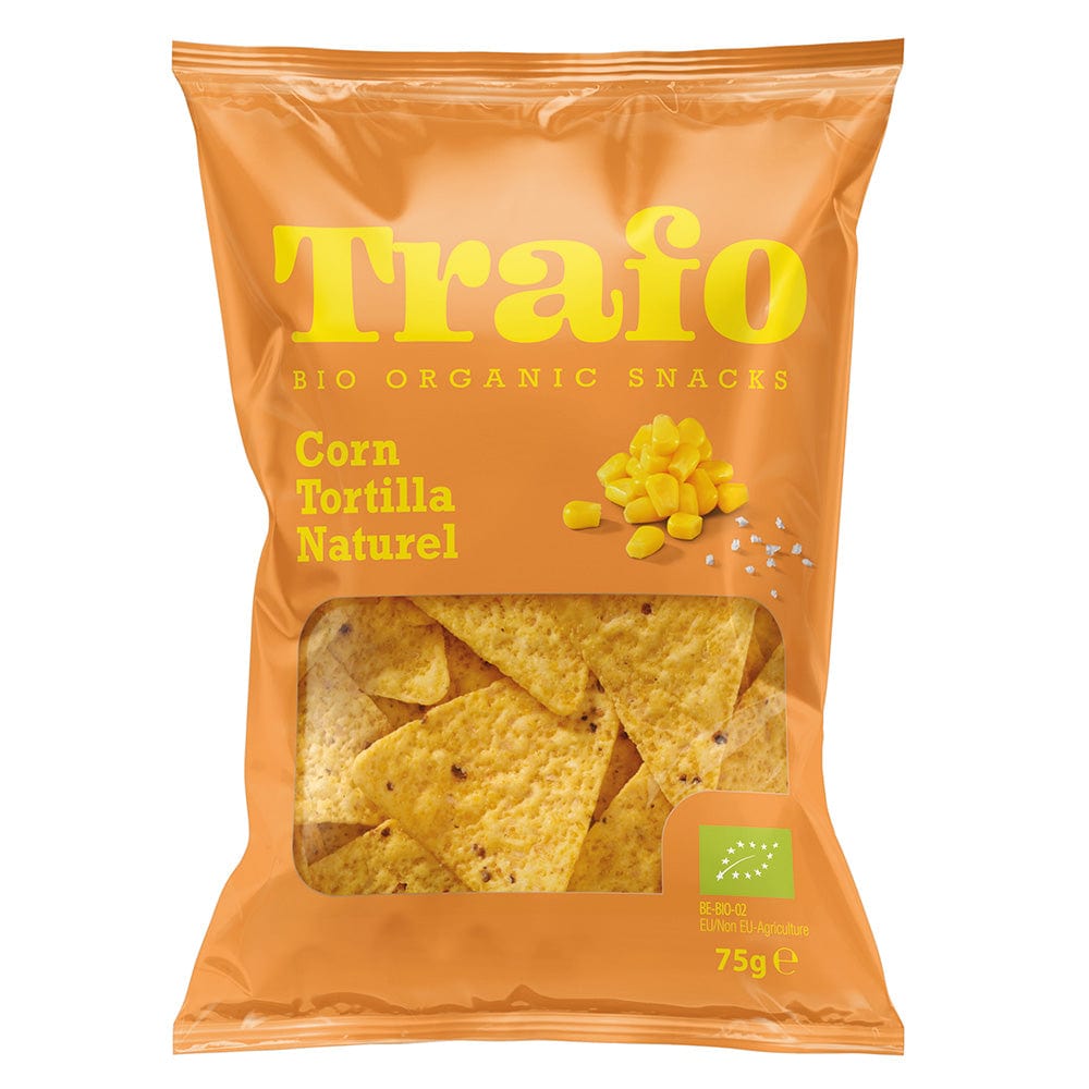 Trafo organische tortilla chips natuurlijk 75 g