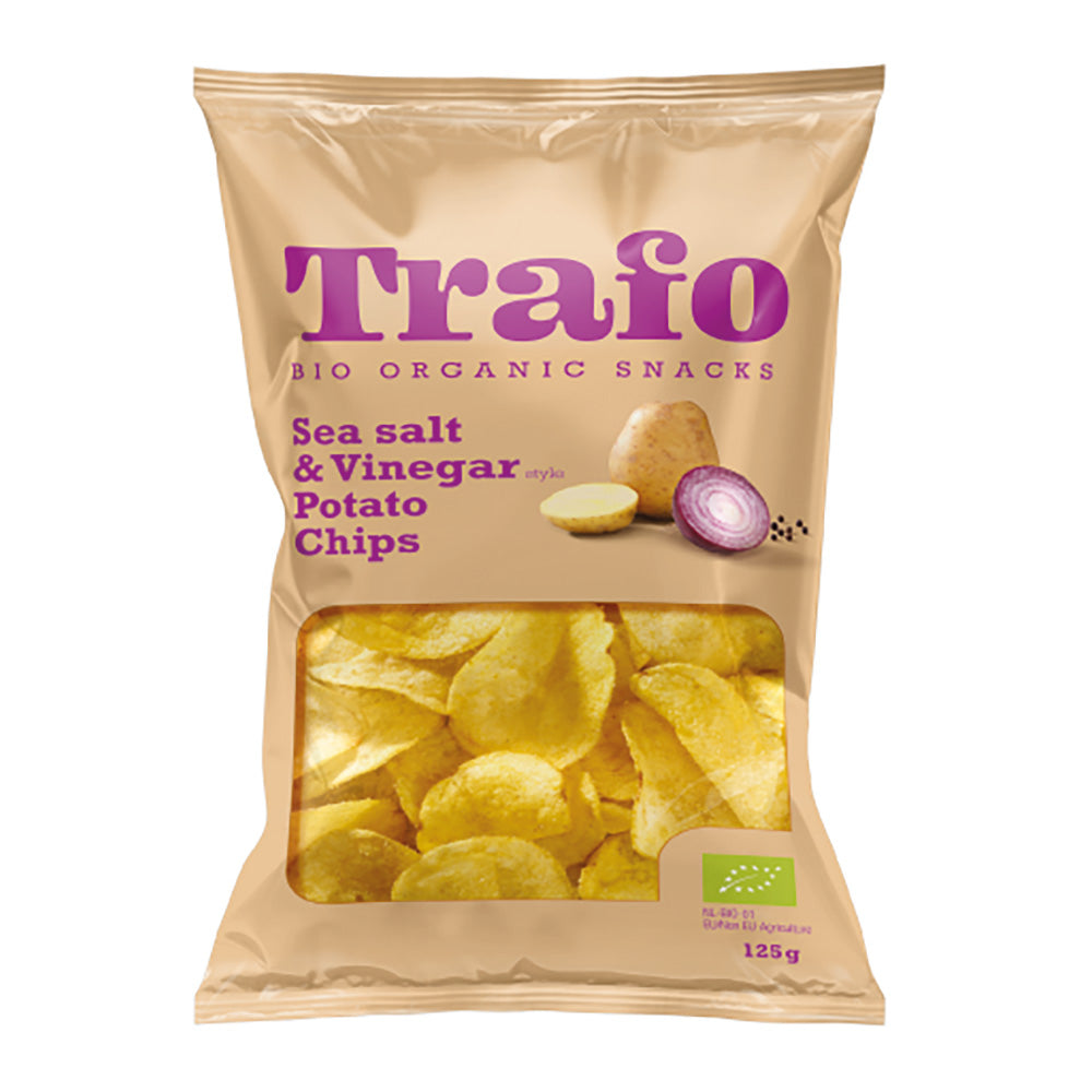 Trafo Organic Classic Salt & Vinegar Crisps 125G