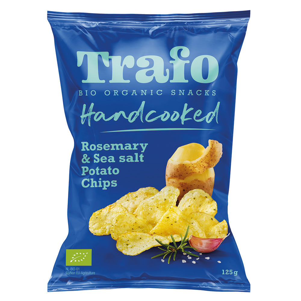 Trafo Organic Hand -Hand Crisps Rosemary & Himalaya Salt 125G