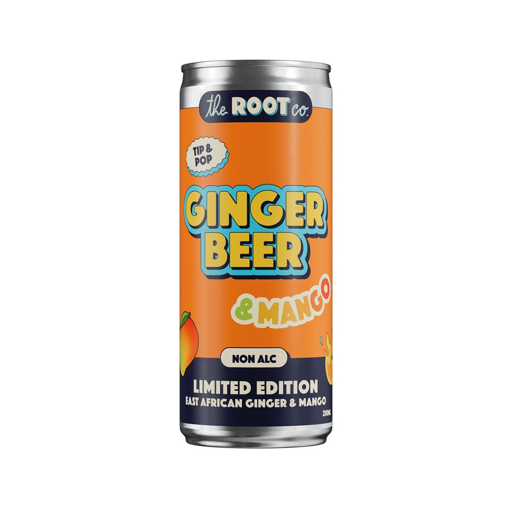 ROOT CO MANGO -Flygtige ingefærøl fra østafrikansk ingefær -230ml