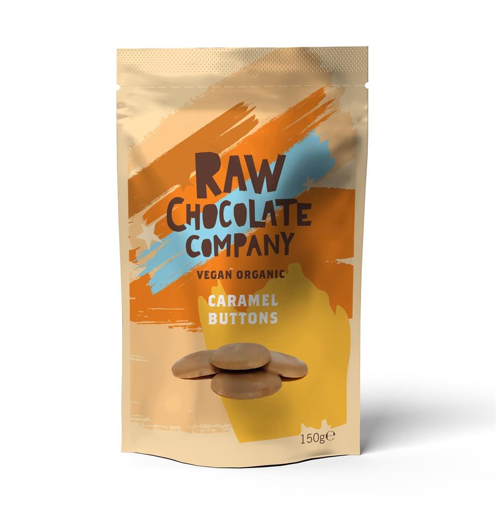 The Raw Chocolate Company Vegan Organic Caramel Buttes 150G