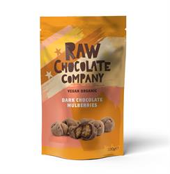 Organic Chocolate Mulberries 100g, The Raw Chocolate Company