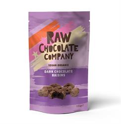 Organic Chocolate Raisins 100g, The Raw Chocolate Company