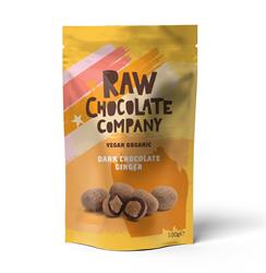 Organic Chocolate Ginger 100g, The Raw Chocolate Company