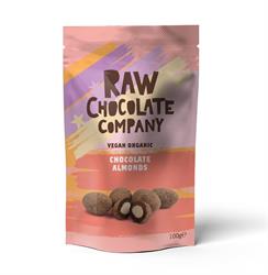 Organic Chocolate Almonds 100g, The Raw Chocolate Company