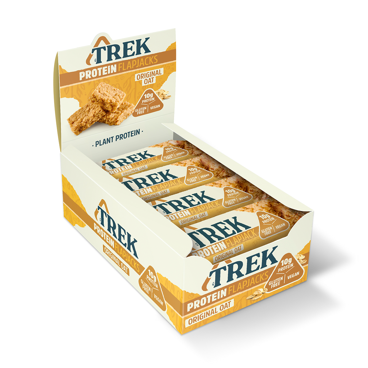 TREK Protein Flapjack 16x50g Original Oat