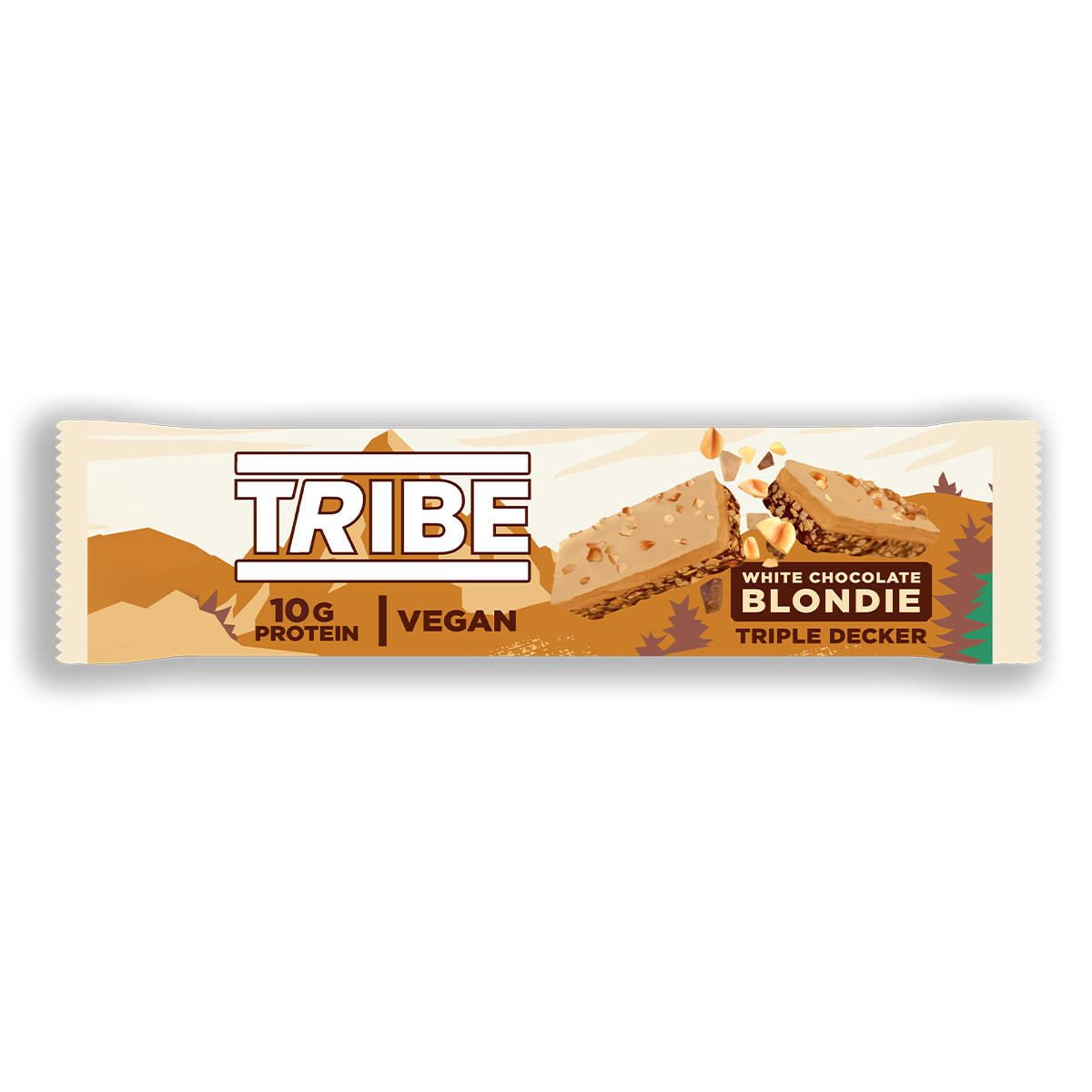 Tribe Triple Decker Bar 12x50g White Choc Blondie