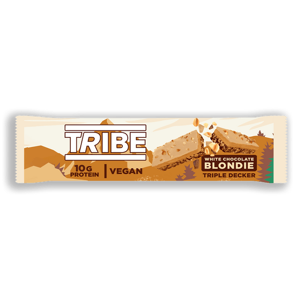 Tribe Triple Decker Bar 12x50g White Choc Blondie