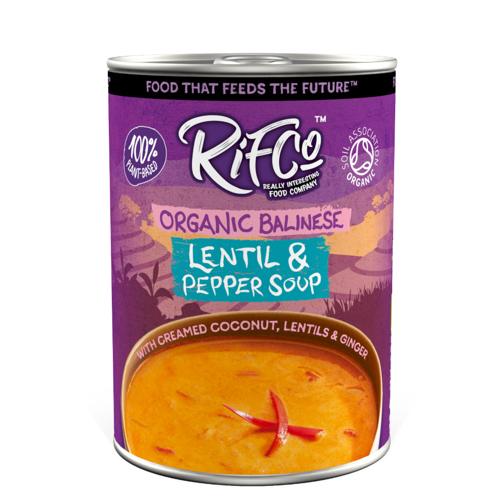 The Really Interesting Food Co RIFCo Organic Balinese Lentil & Pepper Soup 400g