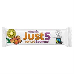 Organic Vegan Apricot & Almond Bar 40g, Tropical Wholefoods