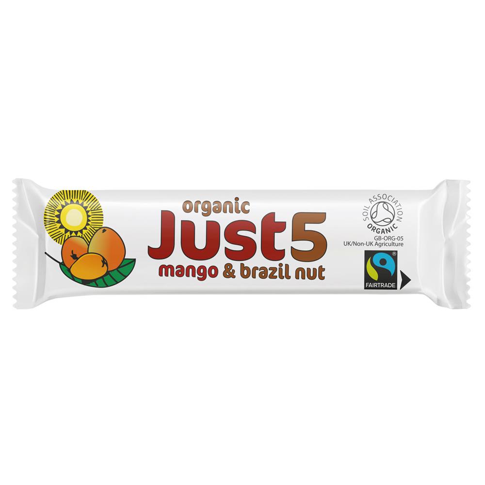 Tropical Foods Vegan Vegan Organic Mango & Brazil Bar 40G