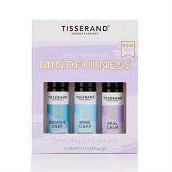 The Little Box of Mindfulness contains 3 pulse point roller balls, Tisserand