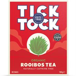 Organic Rooibos 80 tea bags, Tick Tock