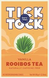 Tick Tock Rooibos Vanilla 40 tea bag, Tick Tock