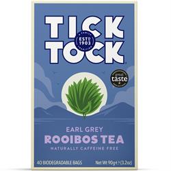 Tick Tock Rooibos Earl Grey 40 tea bags, Tick Tock