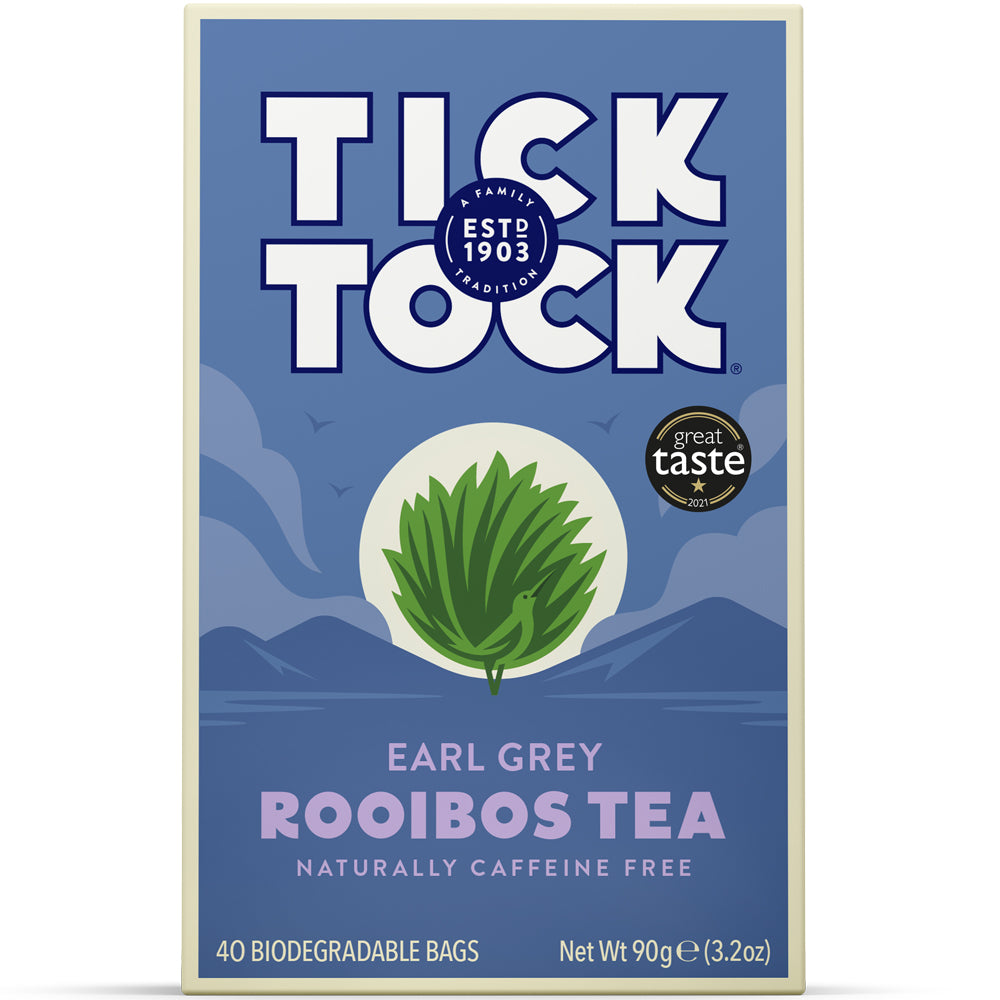 Tick ​​tock Tick Tock Rooibos Earl Grey 40 Bagine da tè