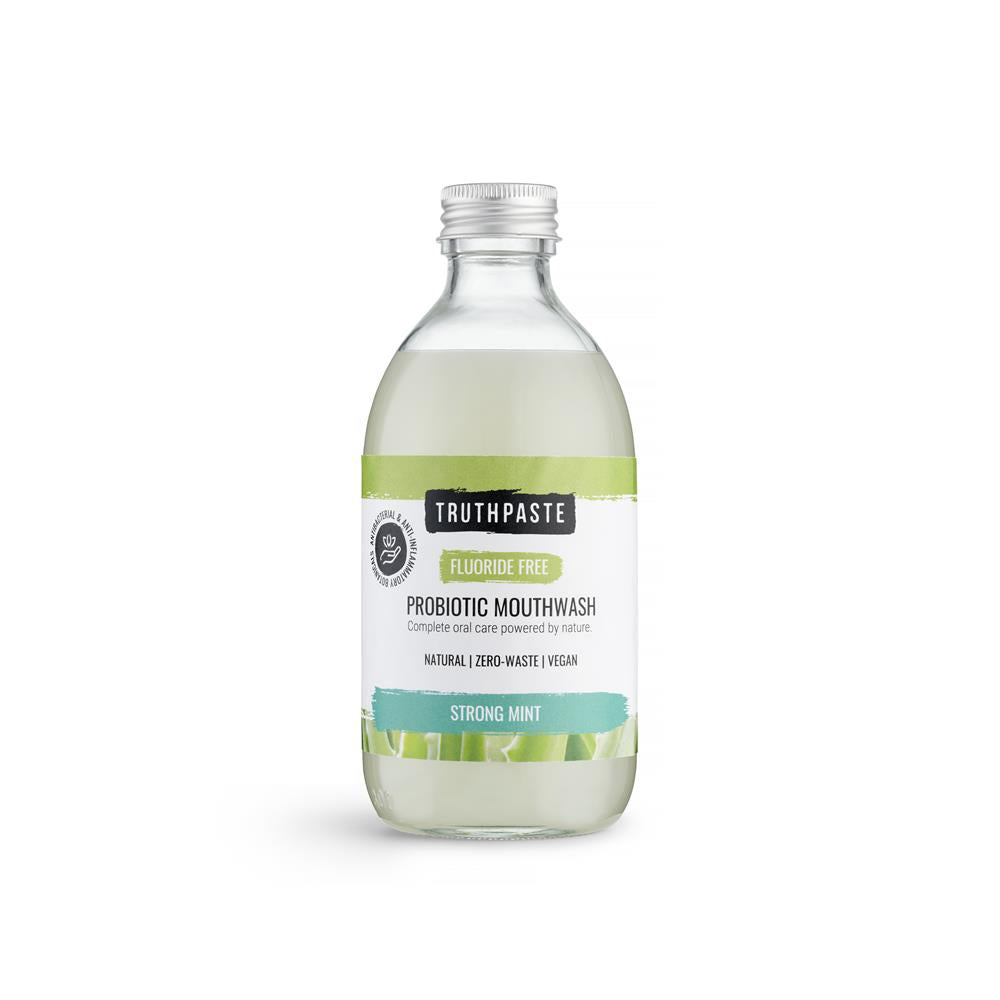 Truthpaste TruthPaste Probiotic Mouthwash Ισχυρή μέντα (Φθόριο χωρίς 300ml)