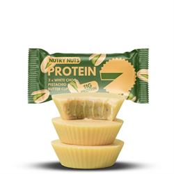 Protein White Choc Pistachio Butter Cups 42g, Nutry Nuts