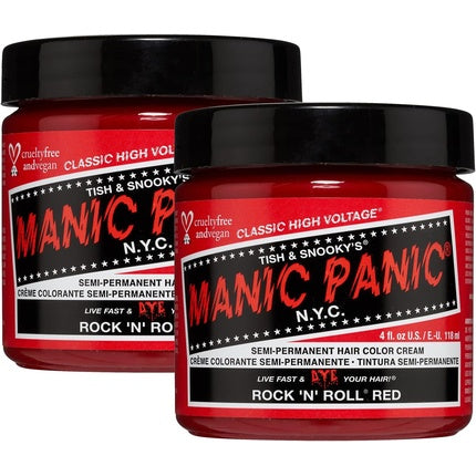 Manic Panic Rock N Roll Semi-Permanent Red Hair Colour Cream 113g 118ml