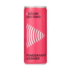 Intune Pomegranate & Ginger 10mg Natural CBD Drink 250ml, Intune