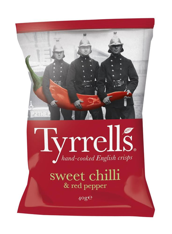 Tyrrells Sweet Chilli & Red Pepper Crisps 40G